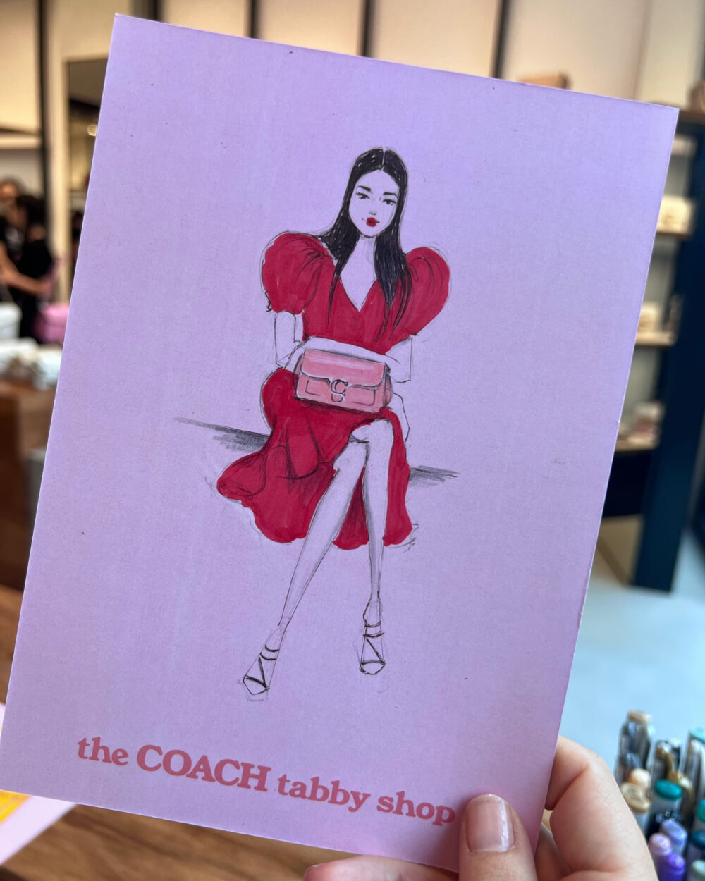 Coach live sketching